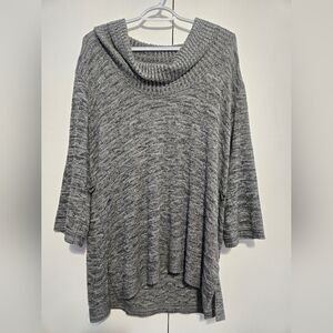 ❤️ Lane Bryant Cozy Gray Women's Cowlneck Sweater